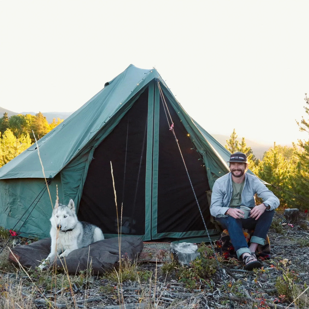 White Duck 16' Regatta Bell Tent | Water Repellent | Olive