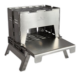 Winnerwell Table Board + Bottom Tray Stainless Steel with Foldable wood stove