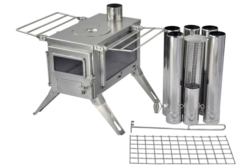 Winnerwell Nomad VIEW 1G Medium Wood Stove with accessories