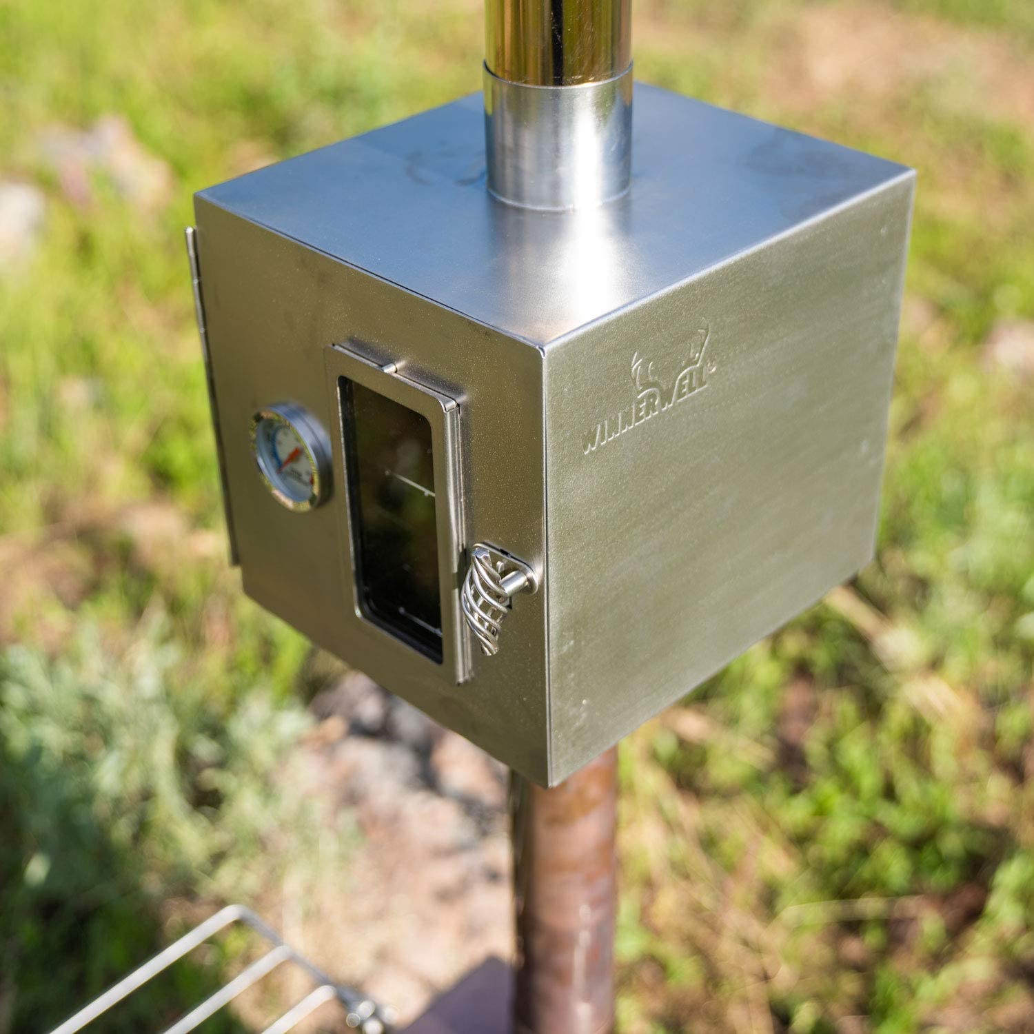 Winnerwell Pipe Oven outdoors