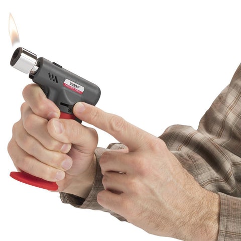 Zippo Firefast torch in use