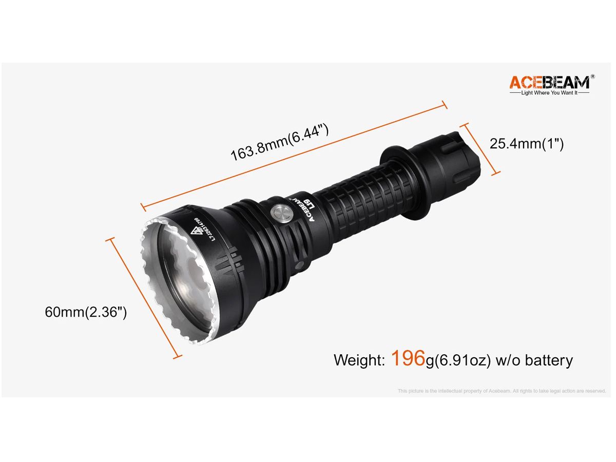 Acebeam L19 Longest Range Hunting Flashlight