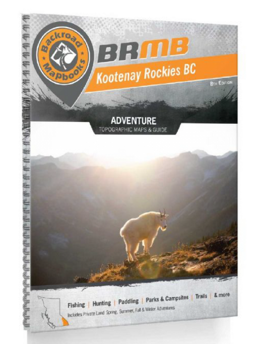 BRMB Kootenay Rockies BC Backroad Mapbooks- 8th Edition