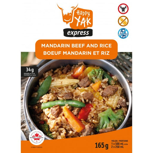 Happy Yak- Mandarin Beef and Rice