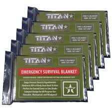 Titan Survival Blanket | CAMO or OLIVE (5 PACK)