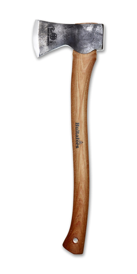 ekelund premium hunting axe with hultafors logo on the axe handle