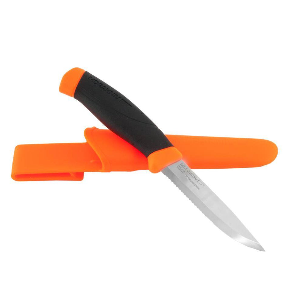 Morakniv Companion | Partially Serrated | Stainless Steel | Orange (11829)