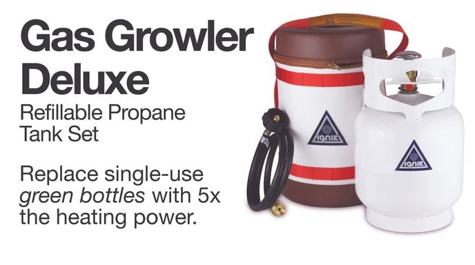 Ignik Gas Growler- Refillable Mini Propane Tank