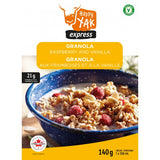 Happy Yak express Granola Raspberry and Vanilla freeze dried breakfast or lunch.