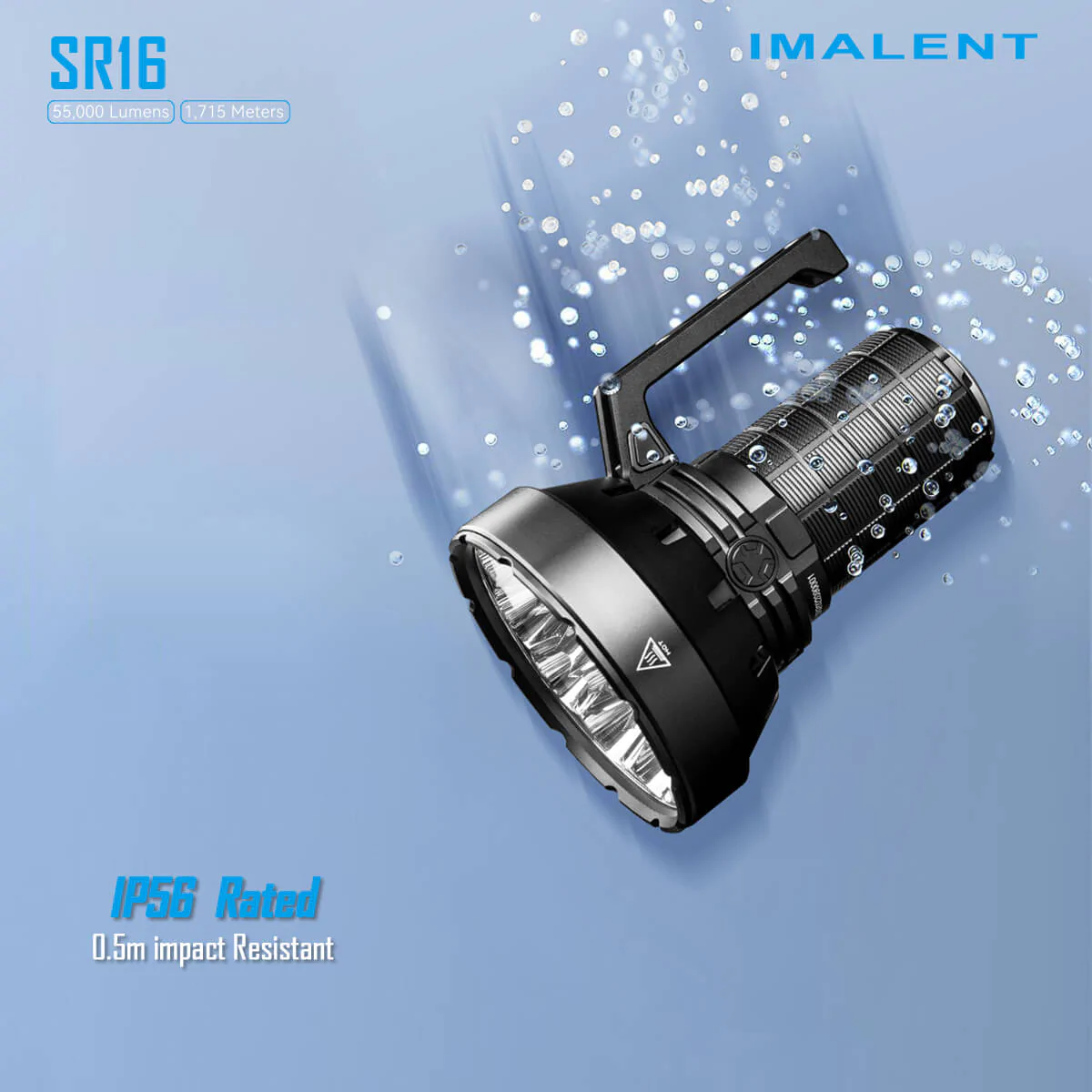 Imalent SR16 55000 Lumens Flashlight | 1715 Meters