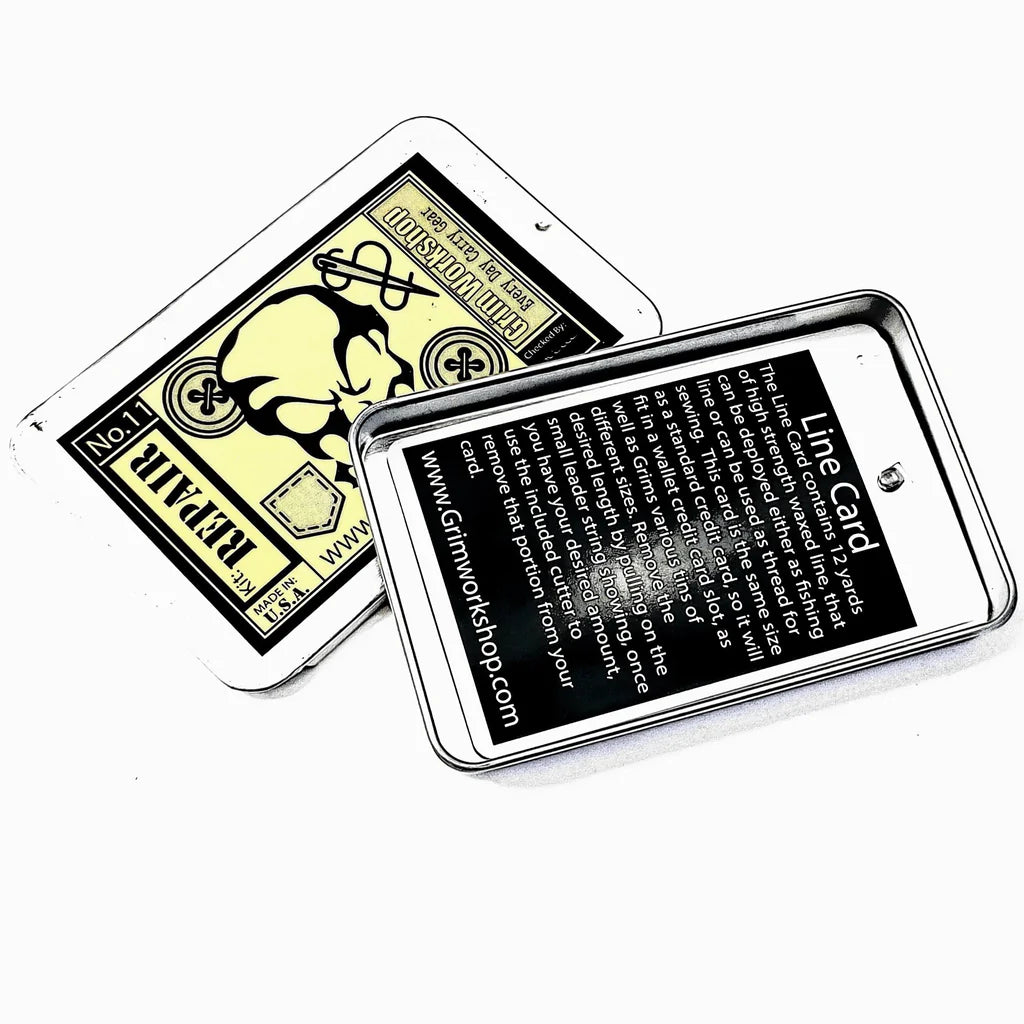 Grim Workshop Survival Line Card (12 yd. Waxed Line)