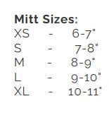 mitts size chart