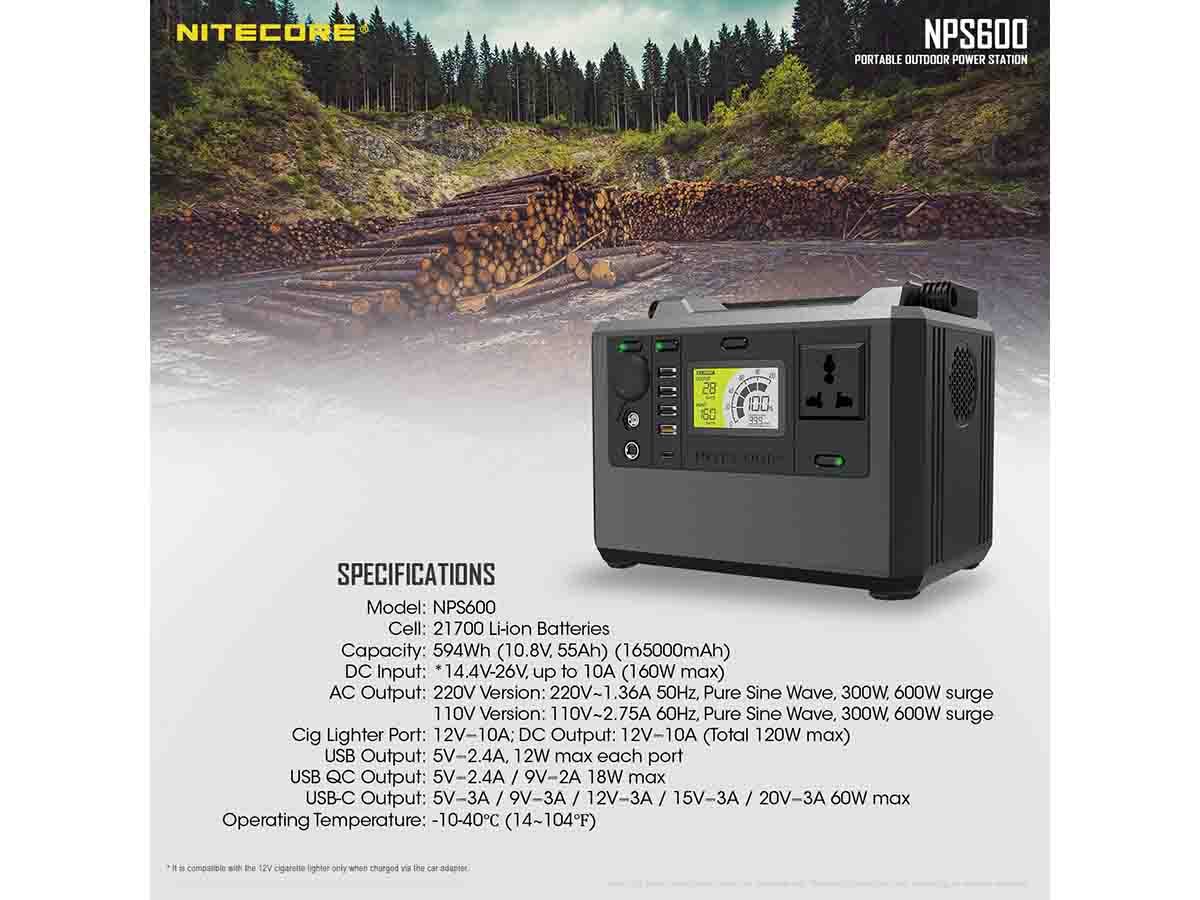 Nitecore NPS600 165AH Portable Power Station
