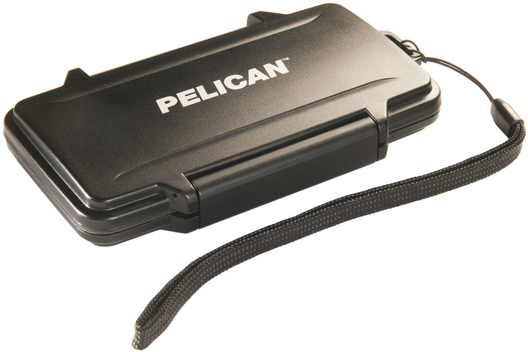 Pelican 0955 Sport Wallet in Black with attached lanyard.