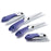 Silky Pocketboy 130mm fine tooth folding saw open and closed with a purple handle.