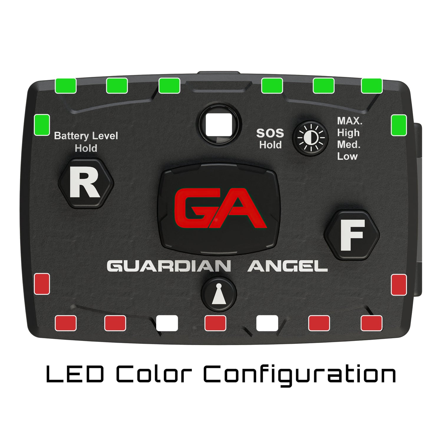 Guardian Angel Elite Series Personal Safety Light Bar (Red/Green)