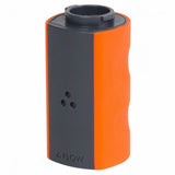 Muv Nanolum Filter in dark grey and orange.