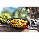 A bowl of preppared freeze dried Bengali rice.