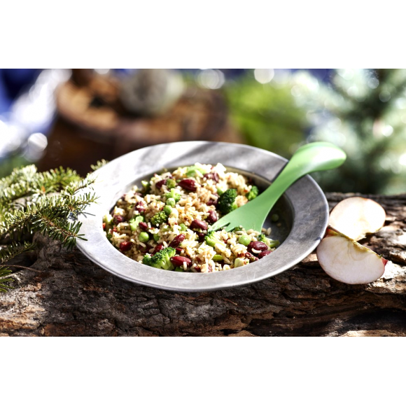 Freeze Dried Sunny Rice Salad with Broccoli and Red Kidney Beans (Vegetarian)