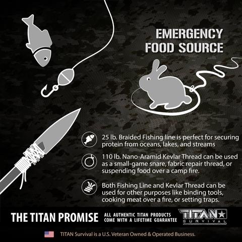 Titan SurvivorCord XT 100 FOOT (Kevlar + Survivorcord) - Forest Camo