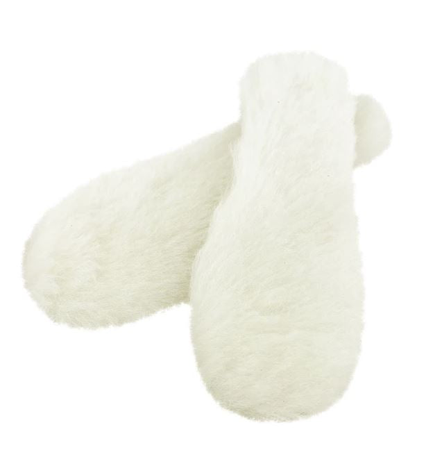 100% White Wool Sheepskin Insoles